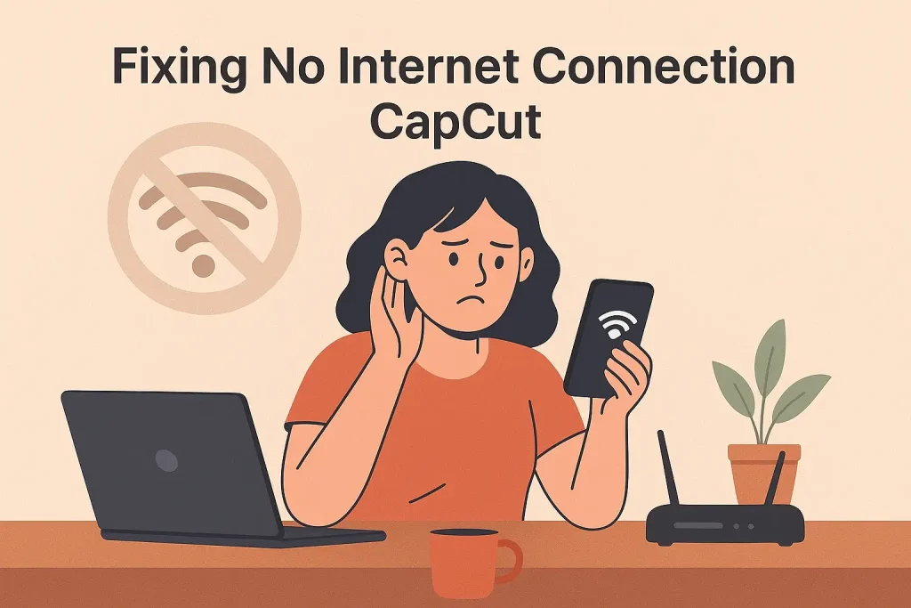 Fixing No Internet Connection CapCut