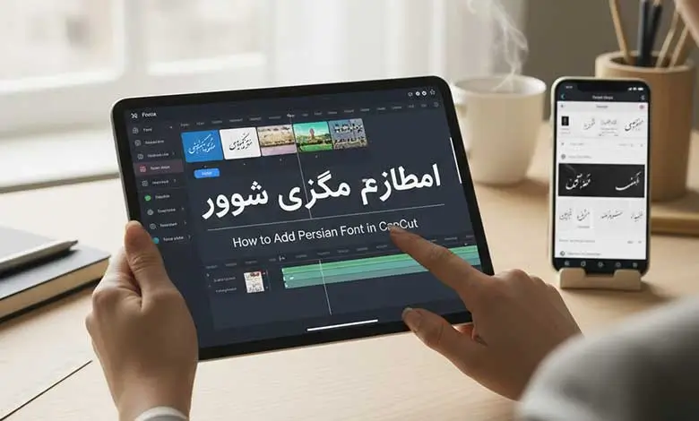 برطرف کردن مشکل نوشتن متن فارسی در کپ کات