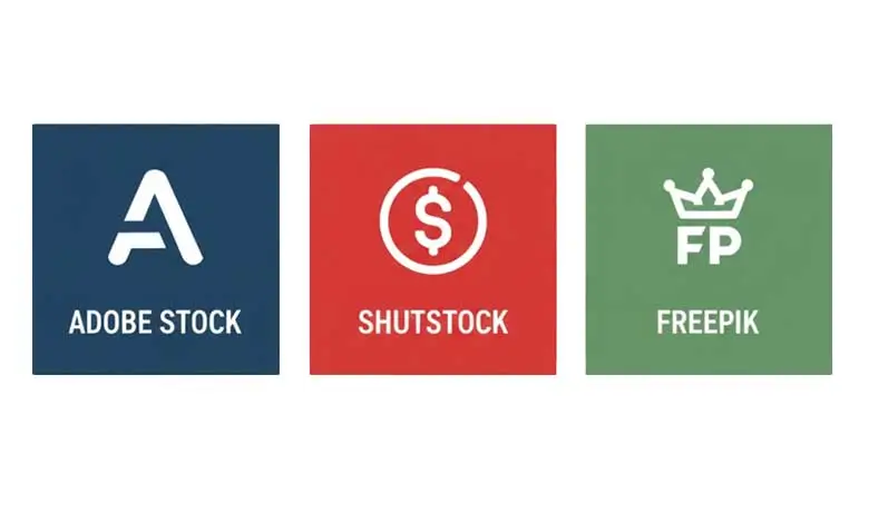 مقایسه Adobe Stock vs Shutterstock vs Freepik