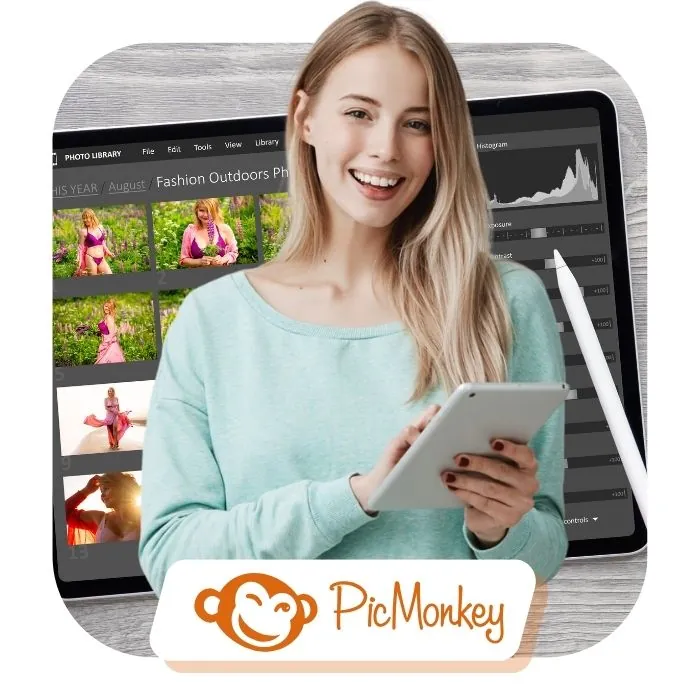 اکانت پریمیوم PicMonkey - ویرایش تصاویر با پیک مانکی | قانونی و قابل تمدید